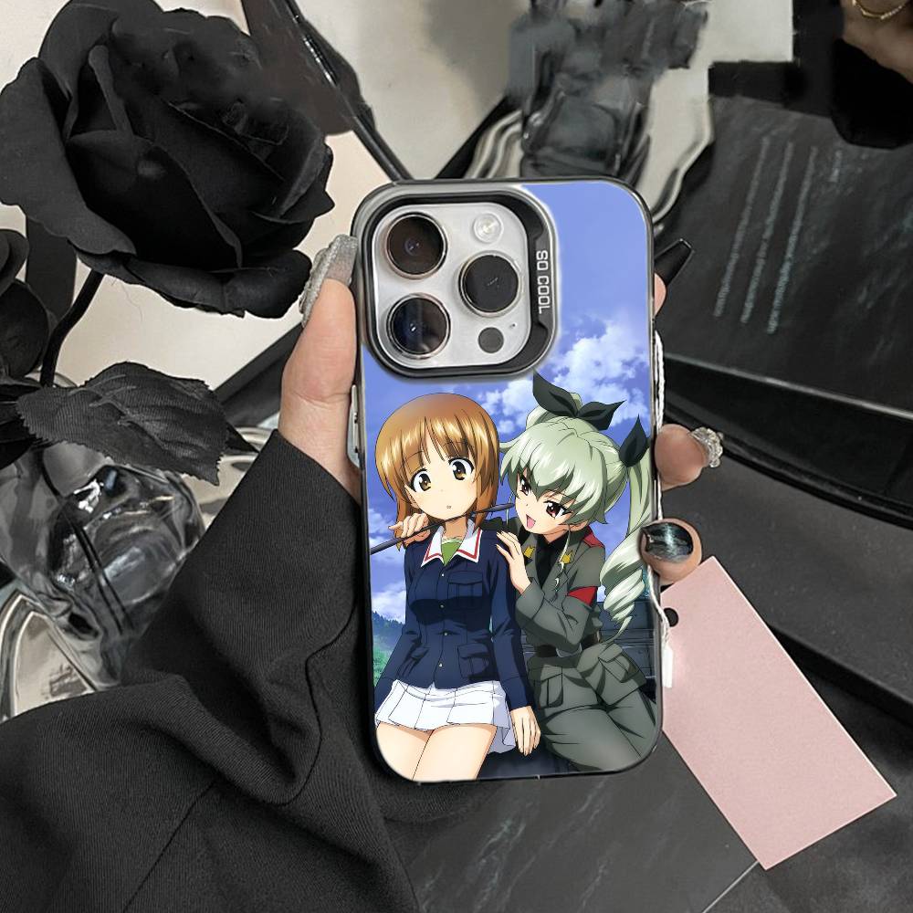 G-GIRLS U-Und P-PANZER Phone Case For IPhone 16 17 15 14 12 13 Pro Max Black Color Shockproof Cover