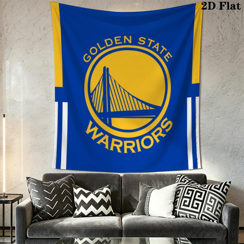 Golden State Warriors Wall Tapestry Aesthetic Wall Hanging Printed Fabric Blanket Decorative Tapestries for Bedroom Living Room Home Decor