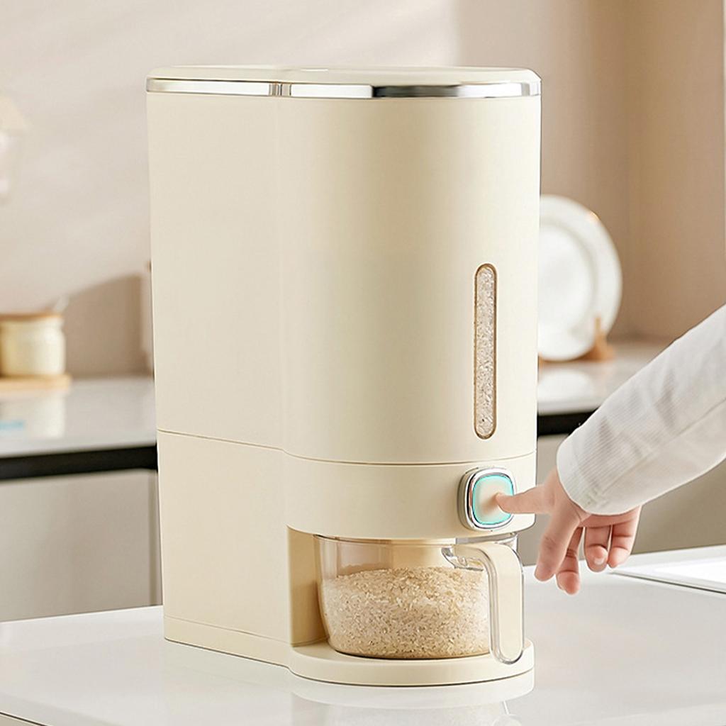 Reislagerbox Großes Fassungsvermögen Perfekte Abdichtung Feuchtigkeitsbeständig Drucktyp Küchenreisspender Behälter