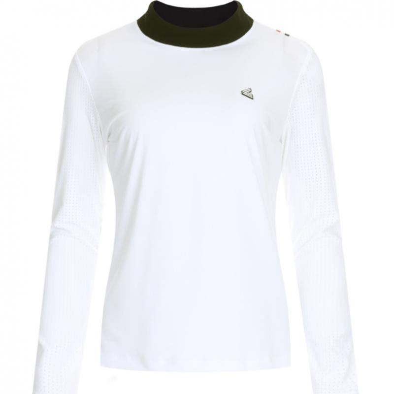 Shop Women Golf Wear Half Neck Long Sleeve Tee Black Lb Wsh 211