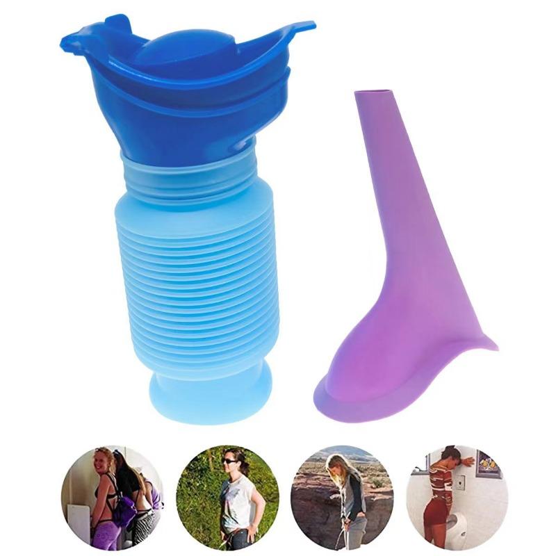Car Adult Urinal Portable Shrinkable Personal Mobile Toilet Potty Women Kid Pee Bottle for Outdoor Auto Travel Traffic Camping