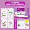 136Page Children  Drawing Toy Pen Control Training Color Shape Math  Game Set Toddler Learning Educational Toy 1ml