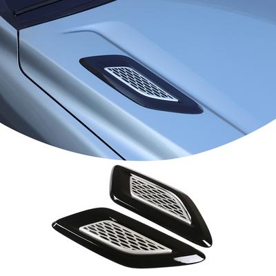 Car Hood Air Vent Cover Trim For Land Rover Discovery 5 2017-2026 ABS Black Exterior Car Accessories