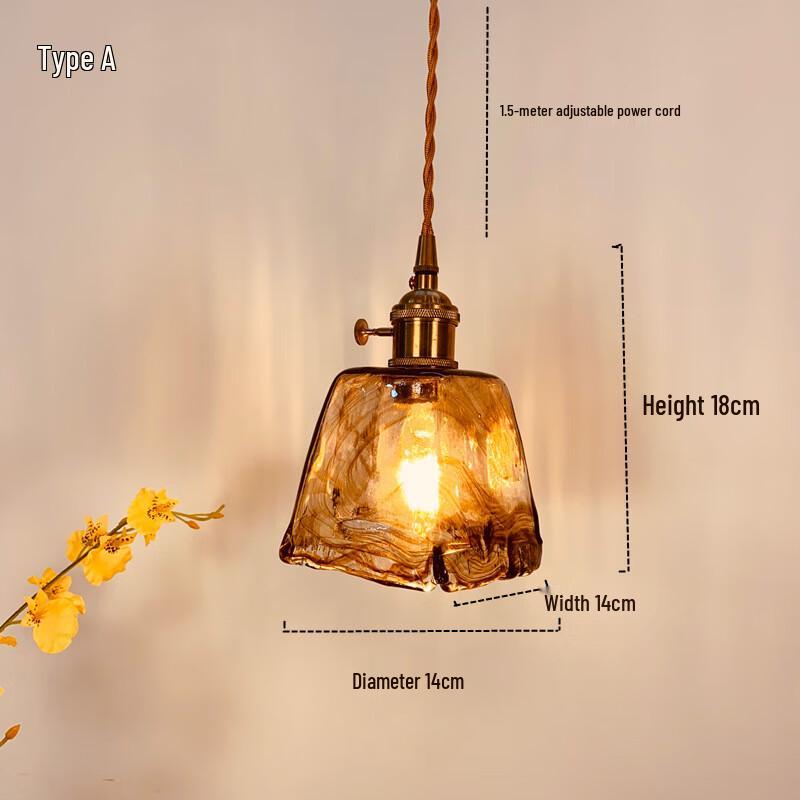 Xuan Yong Vintage Glass Pendant Light