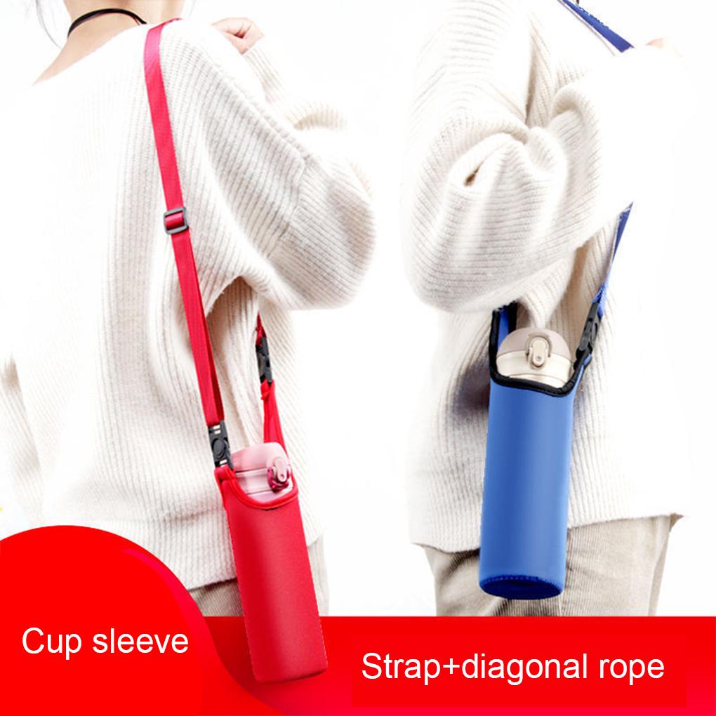 Neoprene Water Bottle Cover Sleeve - Durable And Easy-to-Clean Protection For Bottle Cover Holder Cup Sleeve Bag Black