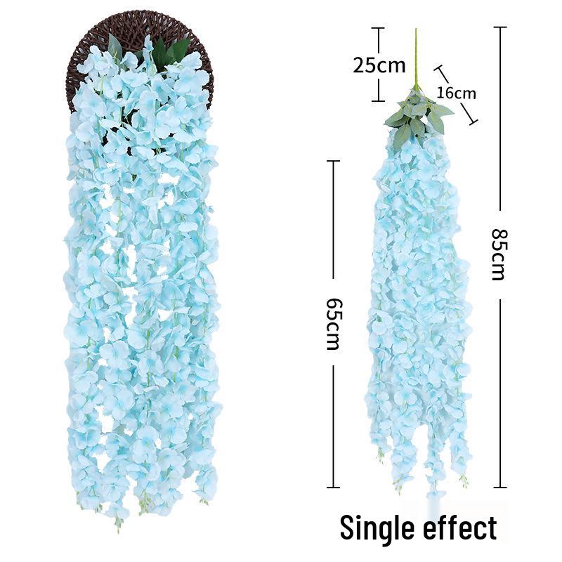 Artificial Wisteria Hydrangea Orchid String for Home Ceiling Decoration