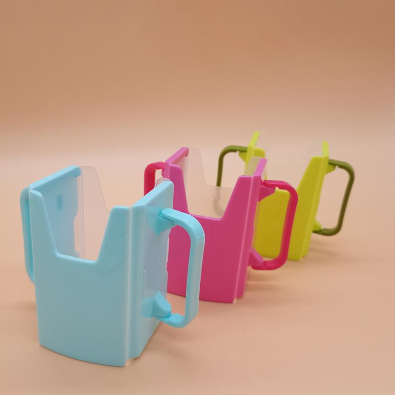 Fucntion Adjustable Safe Toddle Practical Self-Helper Juice Milk Box Drinking Box Holder Cup For Baby Kids Handles Supply