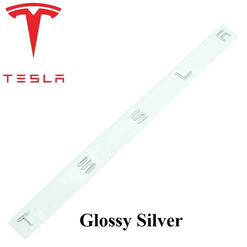 

Car Sticker Tesla Tesla Car Front Rear Emblem Sticker Black For Tesla Model 3 Y Auto Tail Box Logos Steering Wheel Decoration Mo