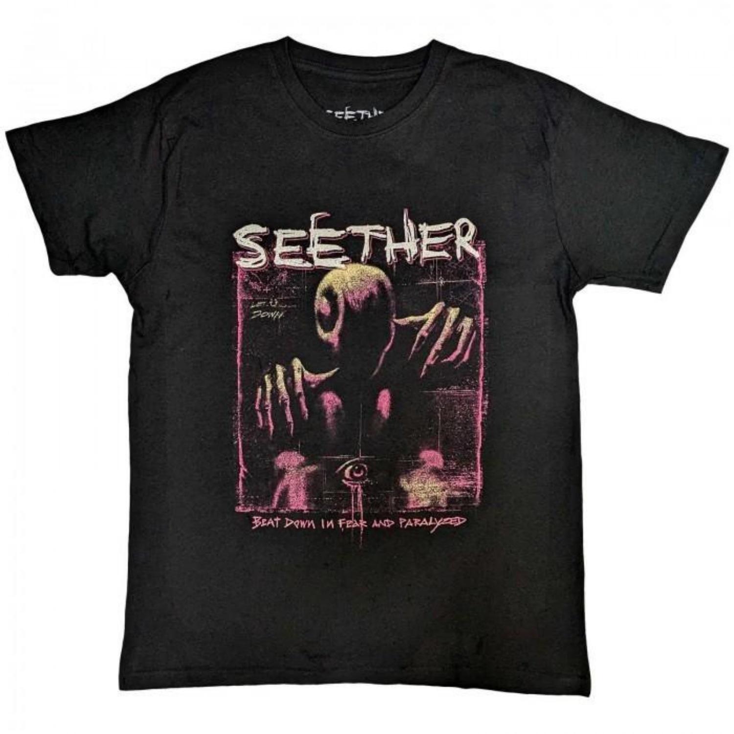 Seether Unisex Adult Beat Down T-Shirt S чёрный