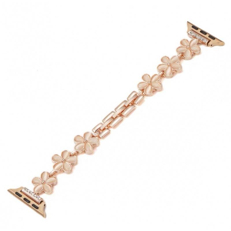 five Petaled flower Watch Strap For Apple Watch Bands 49 46 42 41 40 38 45 44mm Correa For iWatch S11 Wristband 10 9 8 Bracelet