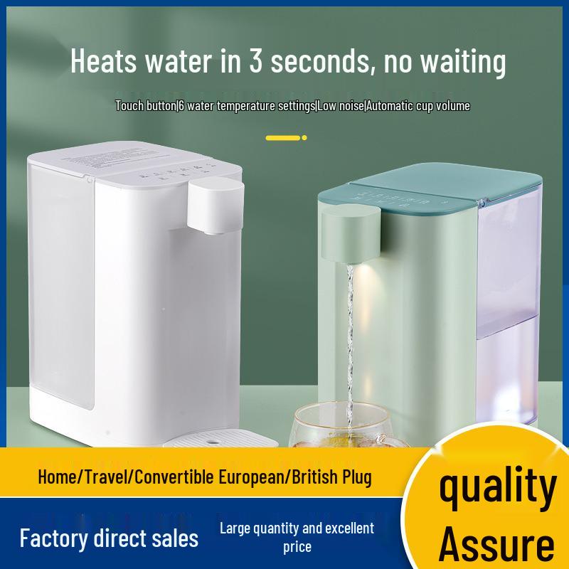Compact Cross-Border Instant Hot Water Dispenser with Adjustable Temperature, Rapid Heating, 3-Second Instant Hot Water, Small Desktop Boiler, 110V