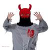 Halloween Facecover Horned Hat for Adult Unisex Theme Party Costume Horn Hat Novelty Skull Hat Winter Warm Windproof Caps