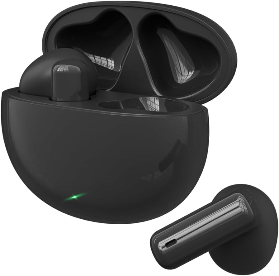 

[Новая технология Bluetooth 5.3] Беспроводные наушники ENC с шумоподавлением HiFi стереозвук качество Bluetooth наушники Автоматическое сопряжение Type-C быстрое