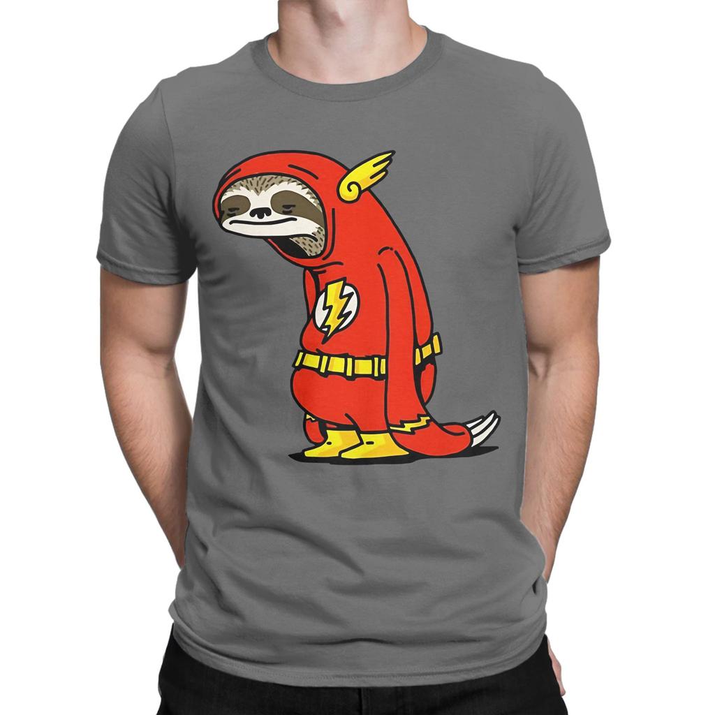 Sloth Flash Novelty 100 Cotton Tshirt Sloth Flash Tops Tees For Unisex