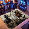 Galloping Horses Doormat, Non-Slip Floor Rug for Living Room Bedroom