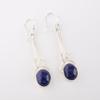 Natural Lapis Lazuli Gemstone 925 Sterling Silver Jewelry Handmade Earrings1.76" EE-171-22