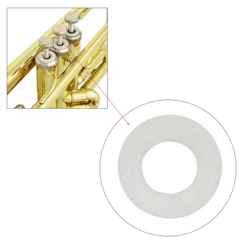 10Pcs White Trumpet Press Pads for Trumpet Repair Replacement Parts