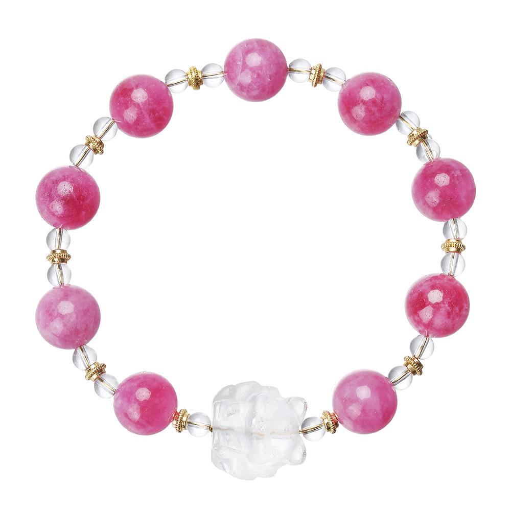 Natural Amethyst Crystal Bracelet: Light Luxury, National Style, Attracting Love - DIY Jewelry Gift
