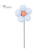 Ceramic Flower with Stem Realistic Handcrafted Artificial Home Colorful Blossom Decoration Office Living Room Vase Fake Simulation Decor