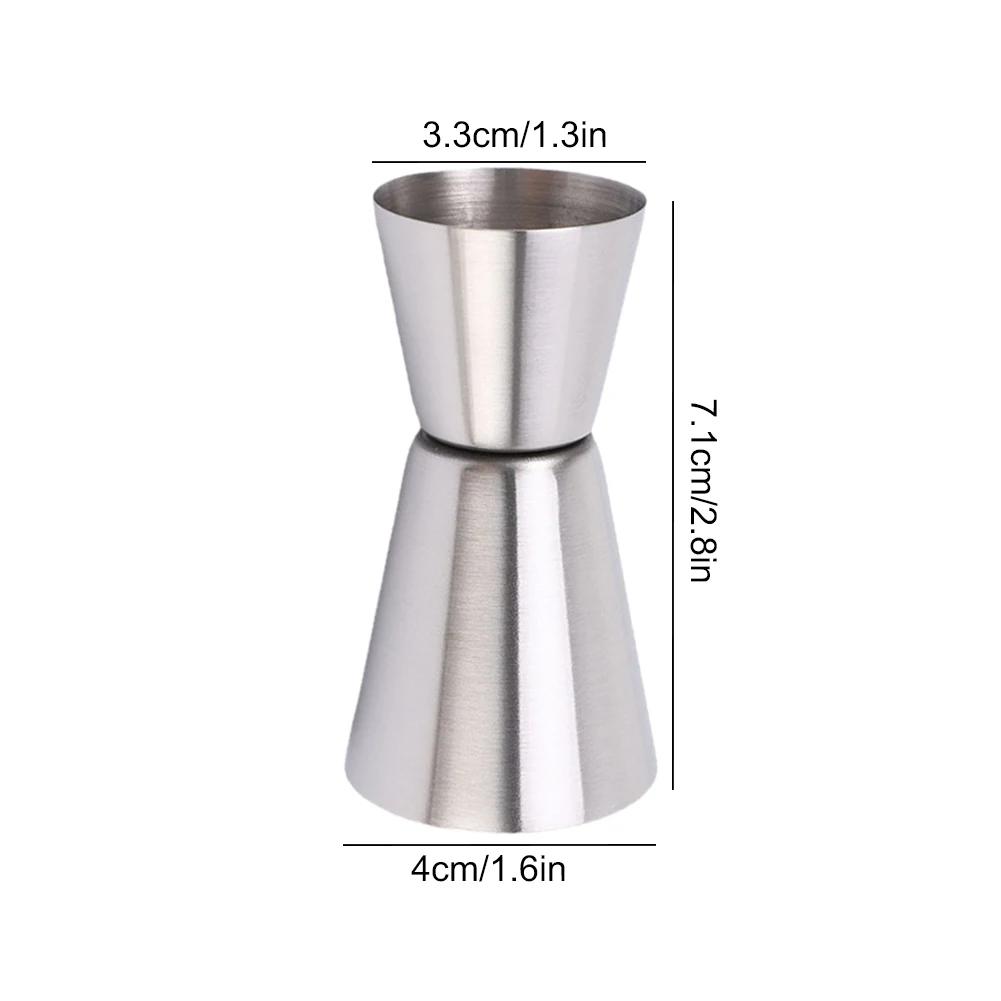 

Double Jigger Shot Glass Measuring Cup Shot Measure Jigger Stainless Steel Jigger for Bartender Bar Supplies for Bartending