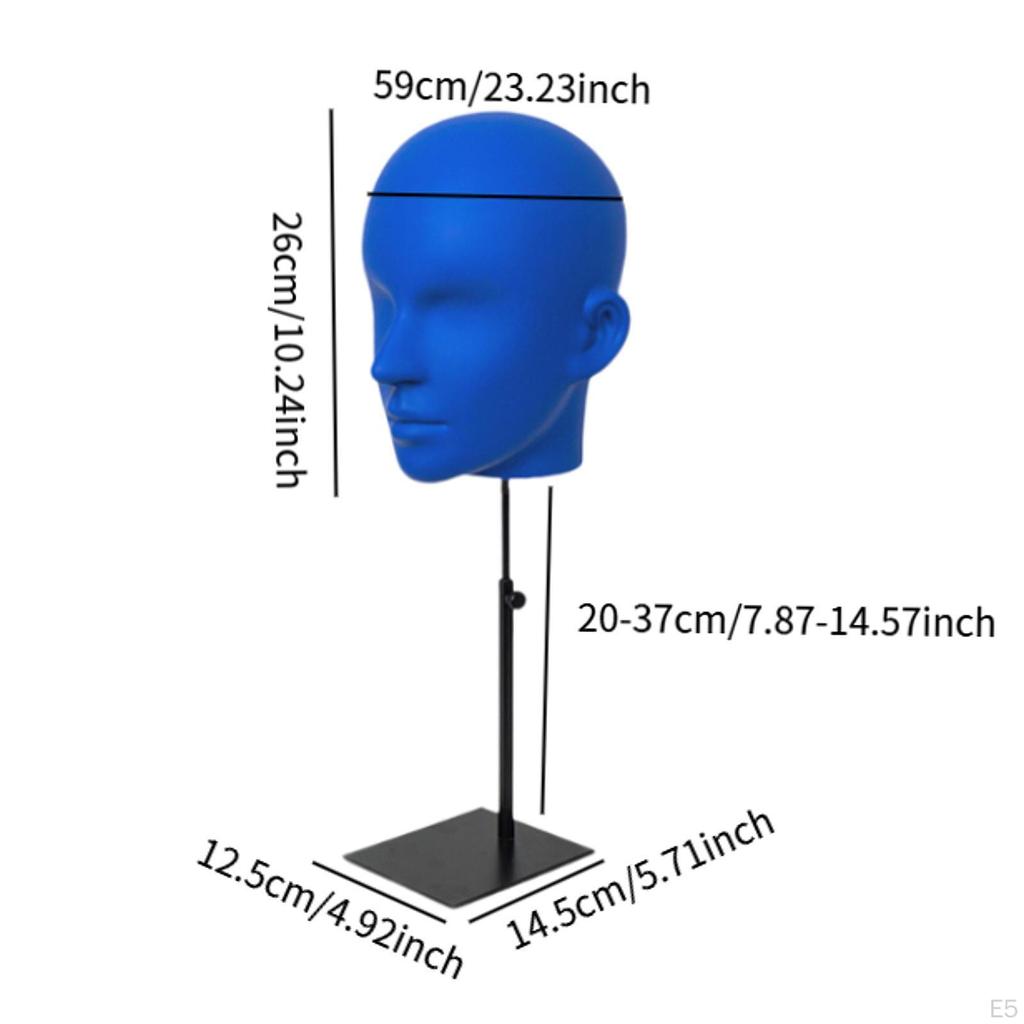 Hat Display Head Men Mannequin Model Multifunctional Caps Storage Rack with Base for Styling