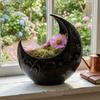 Embossed Star Pattern Jewelry Storage Tray 3D Printing Moon Shaped Storage Box  Home Decoration