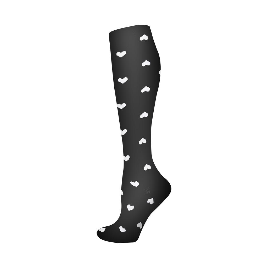 Compression Socks Small Dots Stripe Candy Color Varicose Vein Nurse Sports Running Calf Pressure Stockings Protect Feet Support