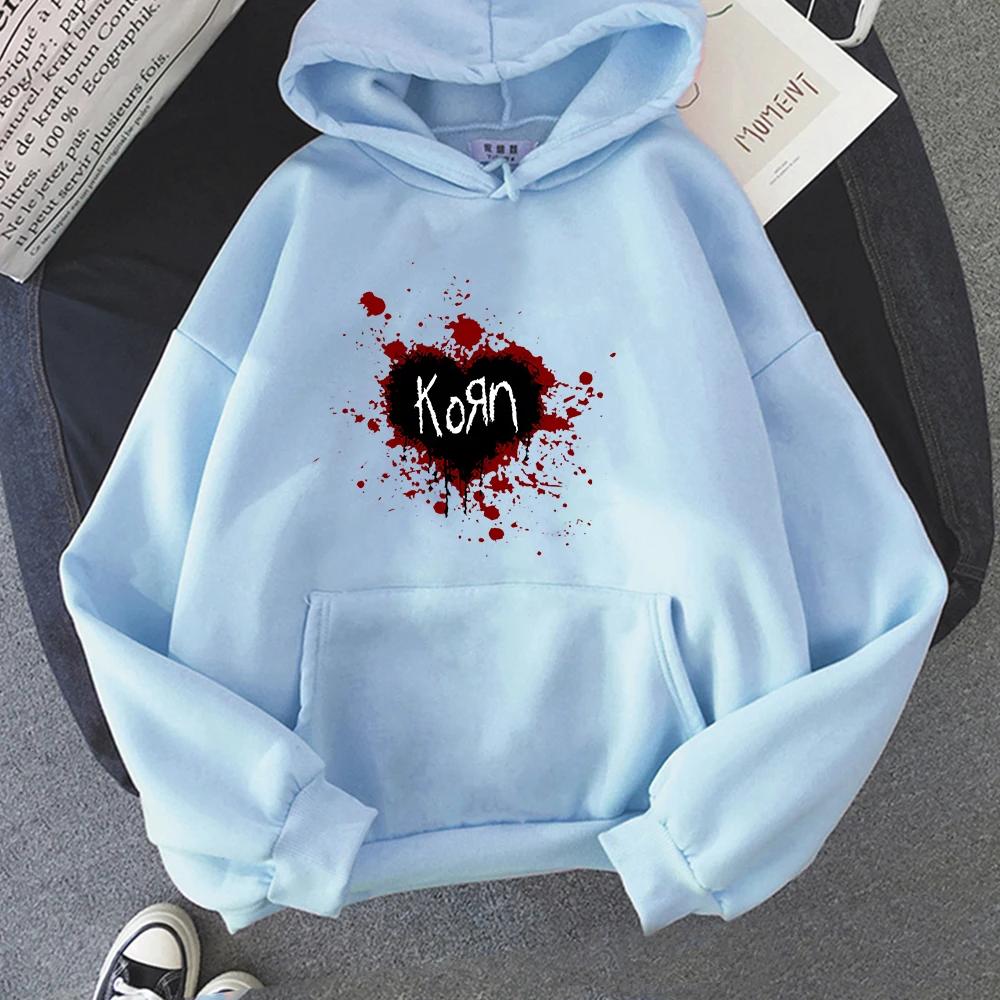 Korn Band Heavy Mental Winter Men Hoodie Long Sleeve Sweatwear Couple Soft Fleece Funko Pop Regular Fit Graphic Hoodies