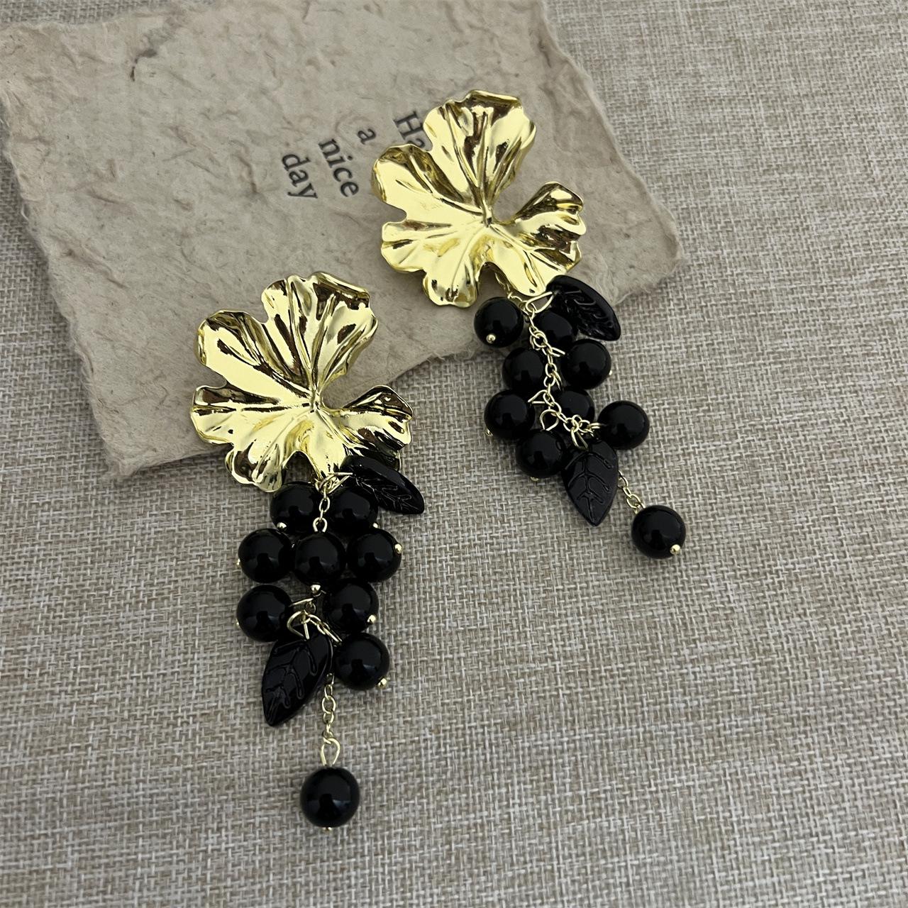 

Преувеличенные ретро китайские серьги с кисточками в виде цветов - Высококлассные, летний стиль легкой роскоши