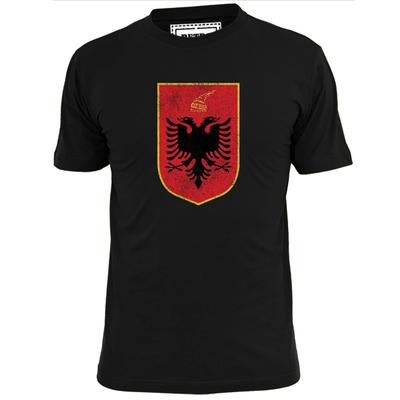 Mens Albania Coat Of Arms T Shirt Albanian Flag