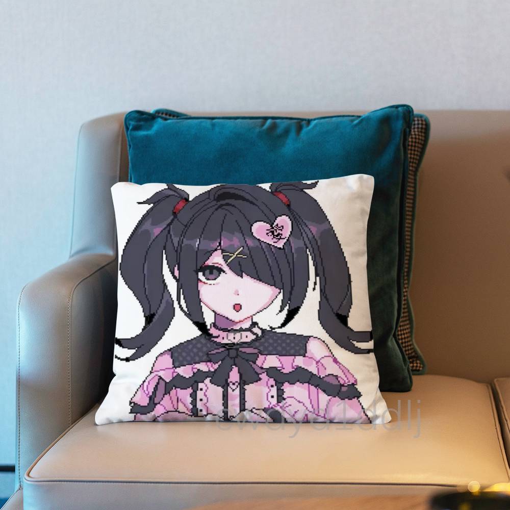 AAme Chan Needy Streamer Overload Pillow Case Short Plush Sofa Decorative Gift Home Doublesided Printing Cushio