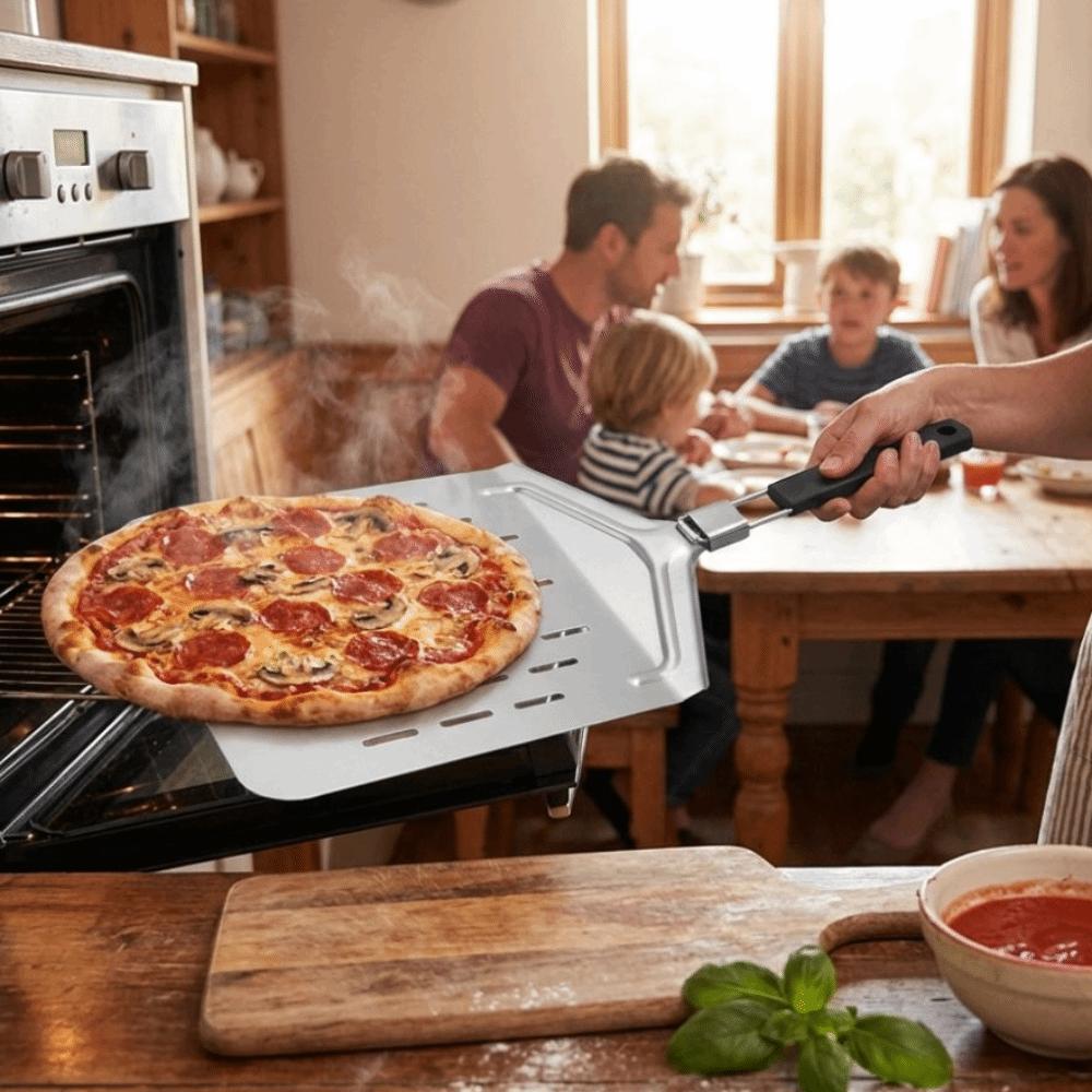 Long Handle Pizza Shovel Folding Pizza Transfer Tray Pizza Turning Shovel  Professional Kitchen