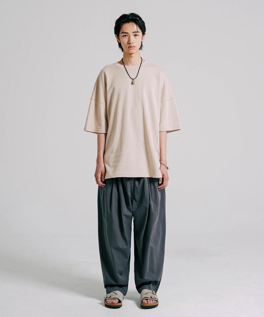 JEMUT Scone Wide Balloon Pants Charcoal Yhlp2350