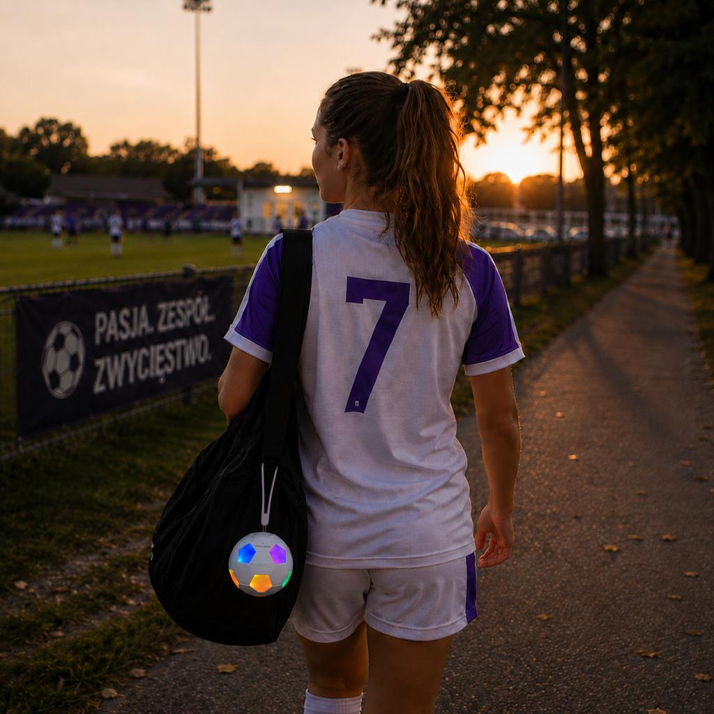MusicMate MM-SB40-W FootballWave LED Bluetooth Speaker