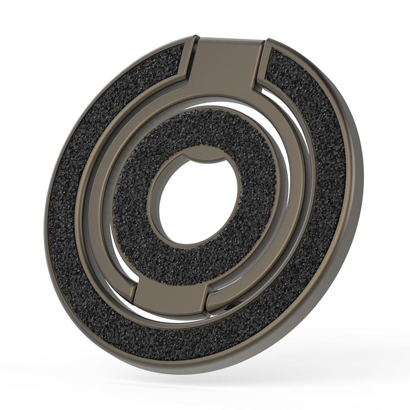 Strong Magnetic Phone Stand Holder for iPhone 16/17 & Xiaomi - Dual Side Folding Ring Magsafe Car Mount Bracket with Adjustable Viewing Angles