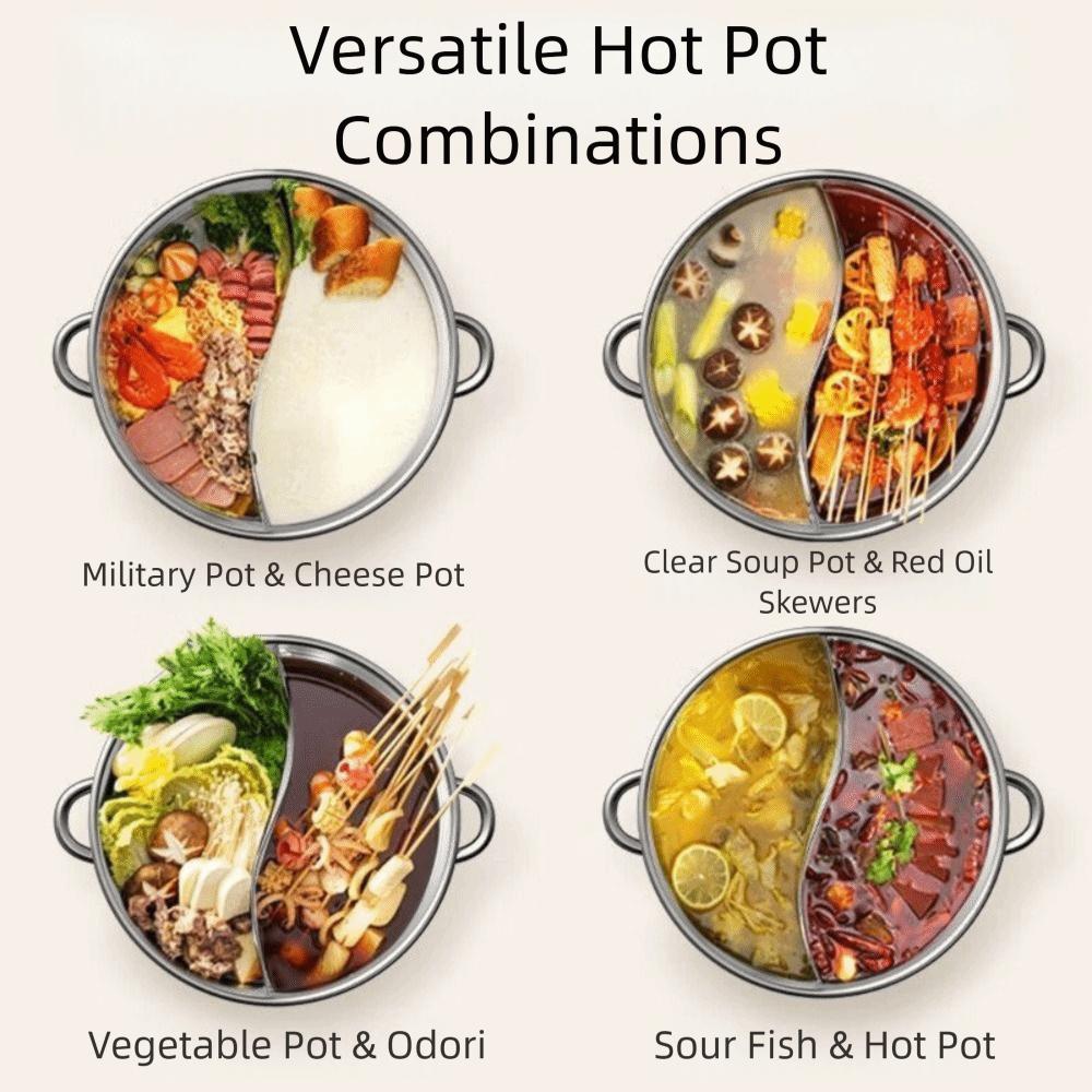 Thick Cooking Pot Shabu Shabu Pot Without Lid Induction Cooker Pot Stockpot  Restaurant Use