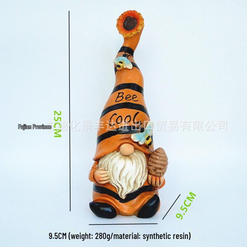 

Садовый гном эльф из смолы, наружные украшения: Декоративные цветочные статуи. XVI