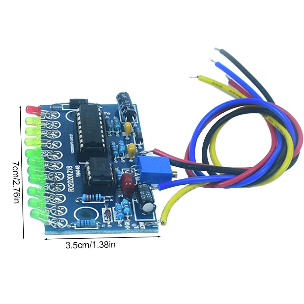 LM3915 10 LED Audio Level Indicator DIY VU Meter Preamp Power Amplifier Sound Audio Spectrum Analyzer