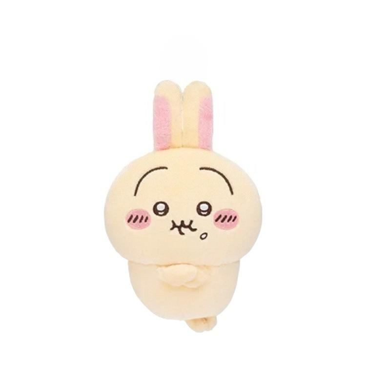@@10Cm Kawaii Chikawas Hachiware Usagi Angry Pun Series Plush Keychain Pendant Soft Stuffed Cartoon Plush Doll Toy Bag Pendant