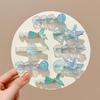5Pcs Y2K Style Shell Starfish Hair Clips Sweet Mermaid Hairpins Kawaii Girls Hair Accessories for Street Snap Dating Wear