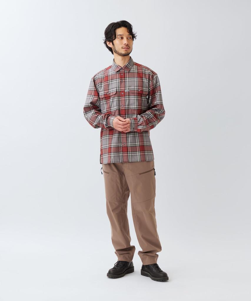 Snow Peak Tasman Merino Wool Shirt Tops Shirt Long Sleeve RED CH L EP-SH-26SU003 Men's Women's