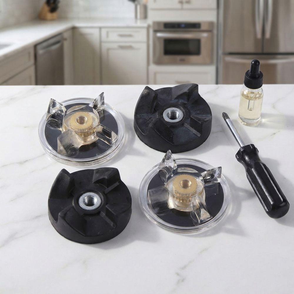 4PCS Cross Blades Replacement Gears Rubber Blade Cogs for Magic 250W Blender Juicer Maintenance