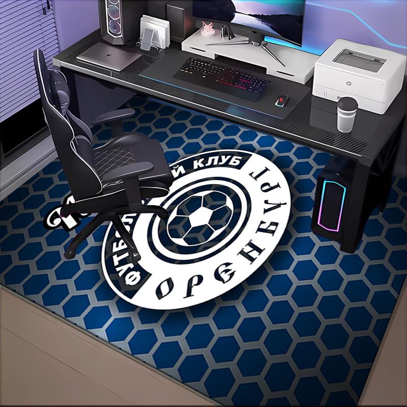 Custom Name FC Orenburg Emblem Rug Game Carpet, Floor Mat for Bedroom Living Room Entryway Rug, Home Decor Idea Gift for Christmas Birthday