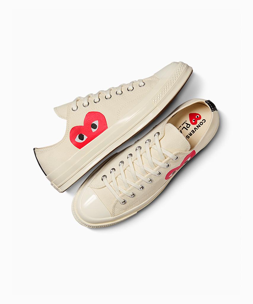 Converse X Comme Des Garçons Play Chuck 70 Egret A08795C