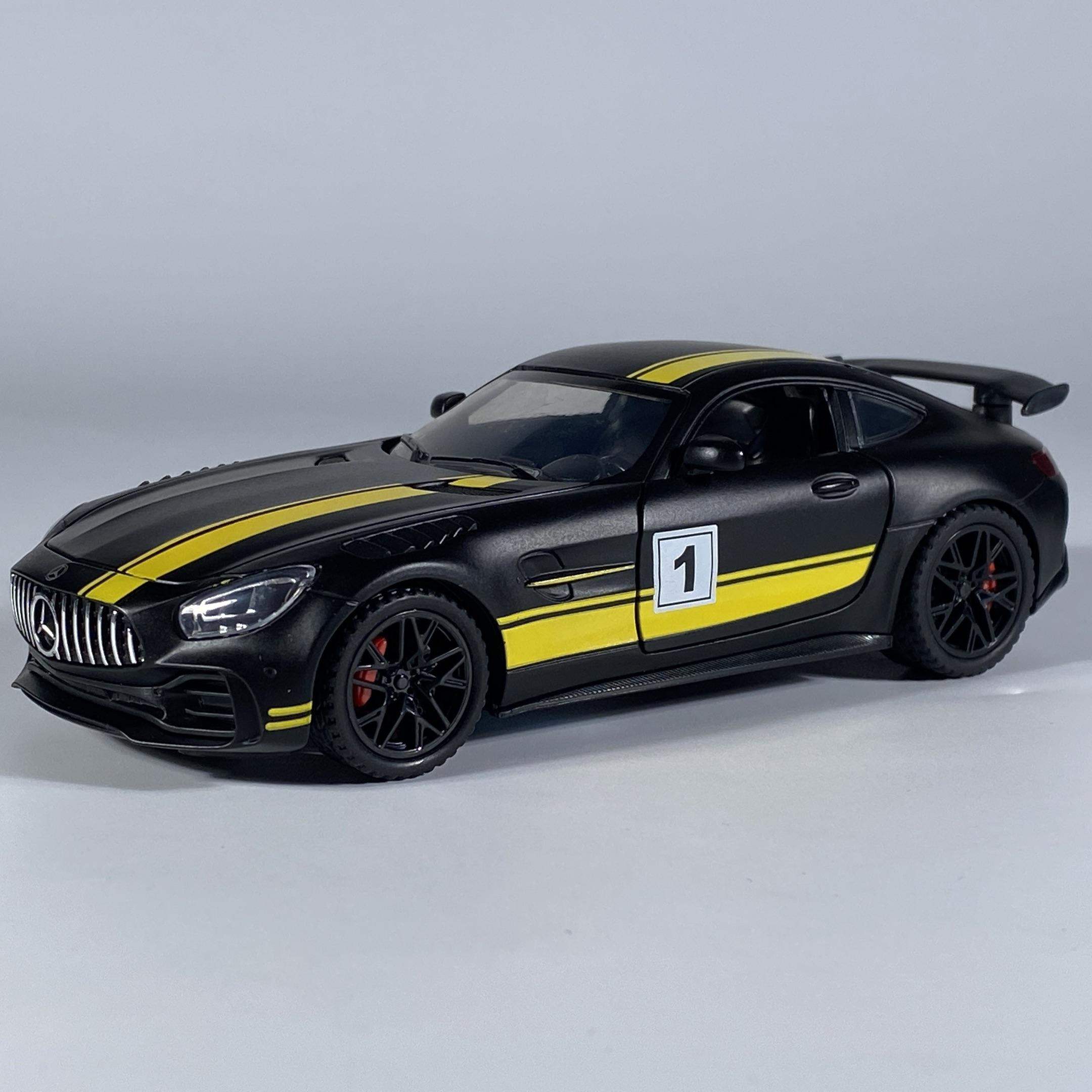 

1:32 Benz AMG GT Суперспортивний Автомобіль Сплавний Литий Модель Автомобиля Зі Звуком Світлом Відтягується Дитячий Іграшковий Автомобіль Декорація Хобі Колекціонування жовтий