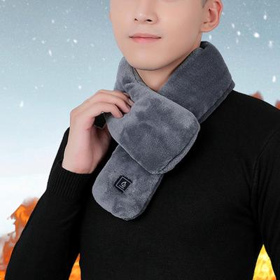 Electric Heating Scarf Rechargeable Heated Shawl Neck Warmer with 3 Adjustable Gears