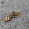 Retro Copper Tibetan Supplies Exquisite Roc Garuda Golden-Winged Peng Bird Vajra Amulet Pendant Charm Keychains Tea Deedle