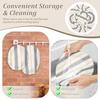 4/2Pcs Cloth Bowl Covers Reusable Elastic Bread Proofing Cover Portable Food Storage Dust Cover Supplies for Picnic Home Baking