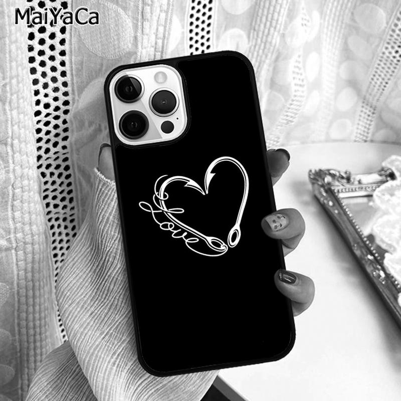 

Love Fishing Phone Case Cover For iPhone 17 Air 16 16e 15 plus 11 12 13 14 pro max shell coque iPhone 11pro max