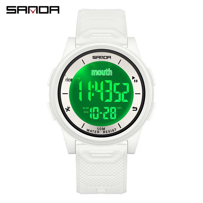Sanda New Youth Luminous Waterproof Student Watch - Unisex Design for Middle Schoolers
